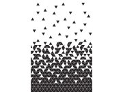 Vliesová fototapeta na zeď trojúhelníky 158906, 1,86 x 2,79 m, Black & White, Scandi cool, Esta