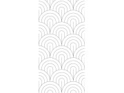 Tapety Yara Tapety na zeď - Vliesová fototapeta, černobílý obloukový vzor 158935, 150x300cm, Black & White, Esta Vliesová fototapeta, černobílý obloukový vzor 158935, 150x300cm, Black & White, Esta