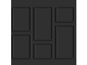 Vliesová fototapeta na zeď 3d černý stěnový obklad 158940, 300x300cm, Black & White, Esta
