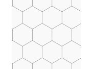 Geometrická vliesová tapeta na zeď, bílo-černá, 139311, Bloom, Esta Home