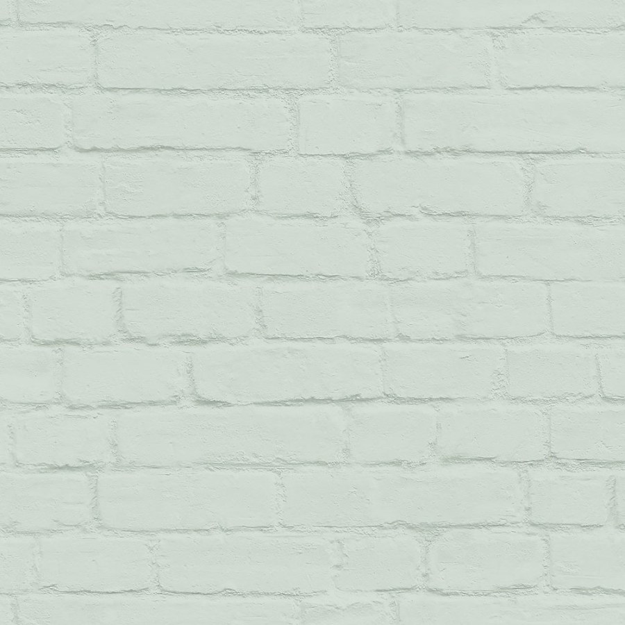 Vliesová zelená tapeta na zeď cihly, cihlová zeď 139193, Art Deco, Esta - Vliesové tapety