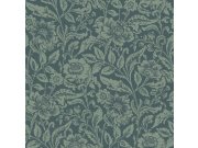 Modrá vliesová květinová tapeta na zeď, 139429, Vintage Flowers, Esta Home