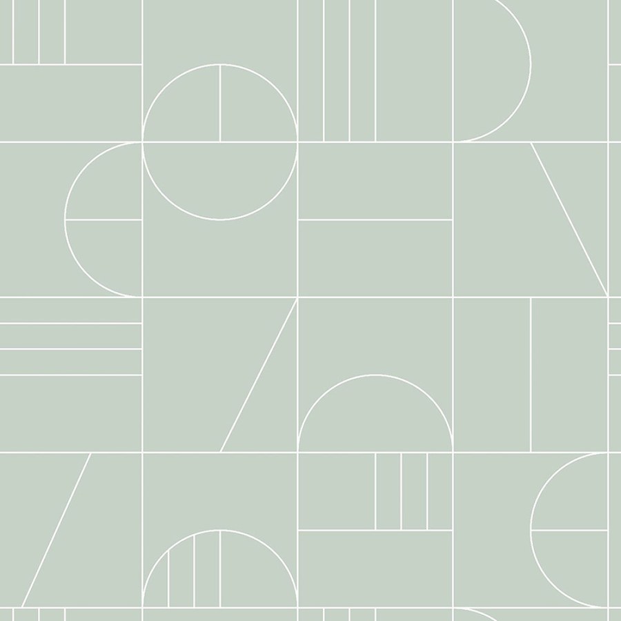 Zelená vliesová tapeta na zeď, geometrický vzor 139209, Art Deco, Est Zelená vliesová tapeta na zeď, geometrický vzor 139209, Art Deco, Est