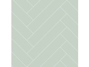 Zelená vliesová tapeta s parketovým vzorem 139221, Art Deco, Esta