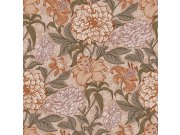 Béžová vliesová květinová tapeta na zeď, 139380, Vintage Flowers, Esta Home
