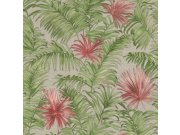 Vliesová tapeta na zeď, látková textura, palmové listy 45203, Feeling, Emiliana