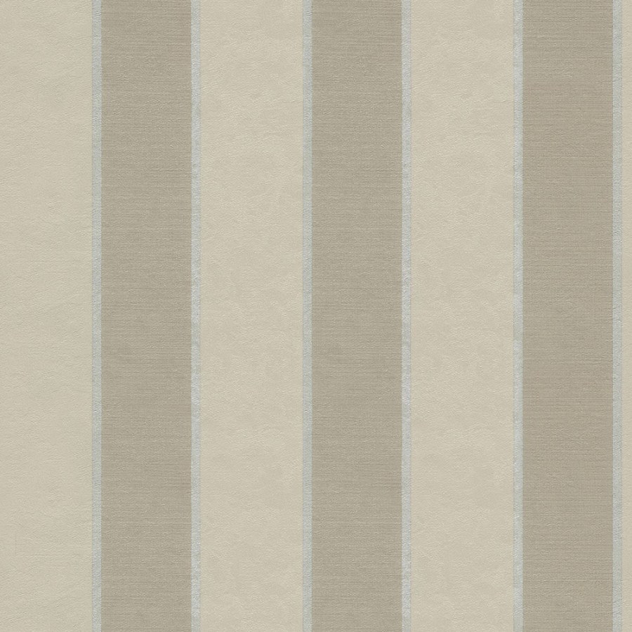 Hnědobéžová pruhovaná vliesová tapeta 45225, Feeling, Emiliana