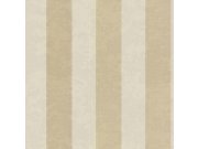 Zlatobéžová pruhovaná vliesová tapeta 45226, Feeling, Emiliana