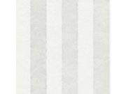 Šedobílá pruhovaná vliesová tapeta na zeď 45227, Feeling, Emiliana