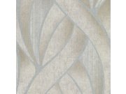 Šedobéžová geometrická vliesová tapeta, látková textura 45242, Feeling, Emiliana