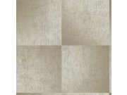 Šedobéžová geometrická vliesová tapeta, látková textura 45252, Feeling, Emiliana