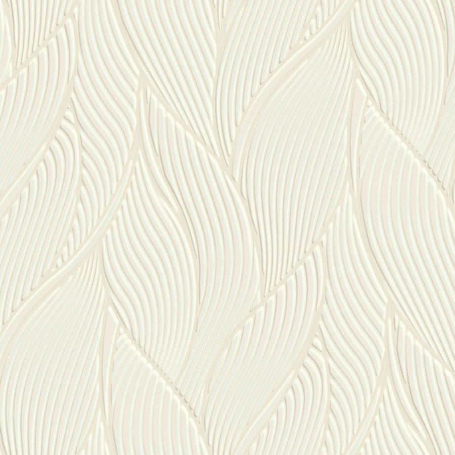 Luxusní krémová vliesová tapeta na zeď, listy, Z18906, Trussardi 7, Zambaiti Parati - Vliesové tapety