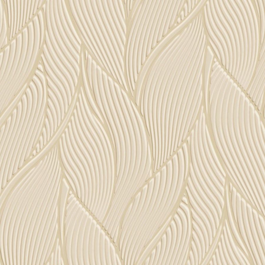 Luxusní béžová vliesová tapeta na zeď, listy, Z18904, Trussardi 7, Zambaiti Parati - Vliesové tapety