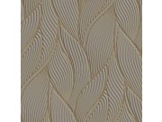 Luxusní hnědo-zlatá vliesová tapeta na zeď, listy, Z18901, Trussardi 7, Zambaiti Parati