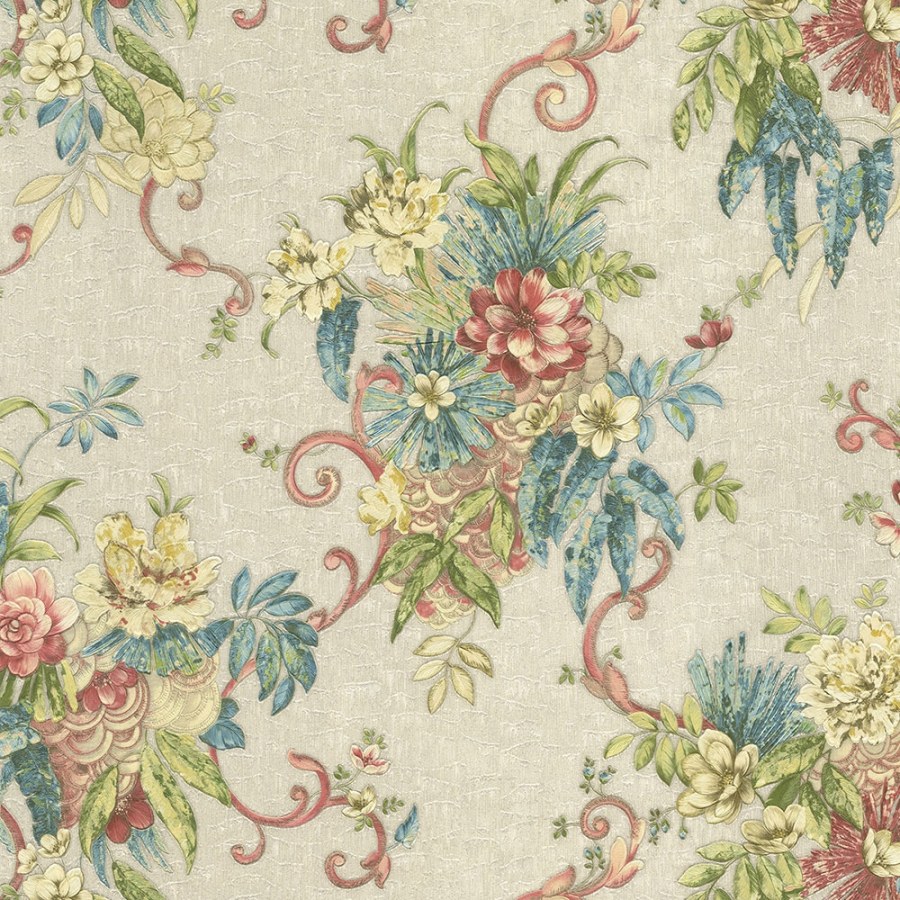 Vliesová tapeta s vinylovým povrchem, Květinový vzor 82875, Amore, Emiliana Parati - Tapety na zeď