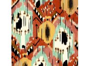 Luxusní vinylové tapety na zeď 6400, Etno styl, Tribu, JV 171 Ikat, Sirpi