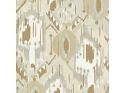 Luxusní vinylové tapety na zeď 6405, Etnické vzory, Tribu, JV 171 Ikat, Sirpi