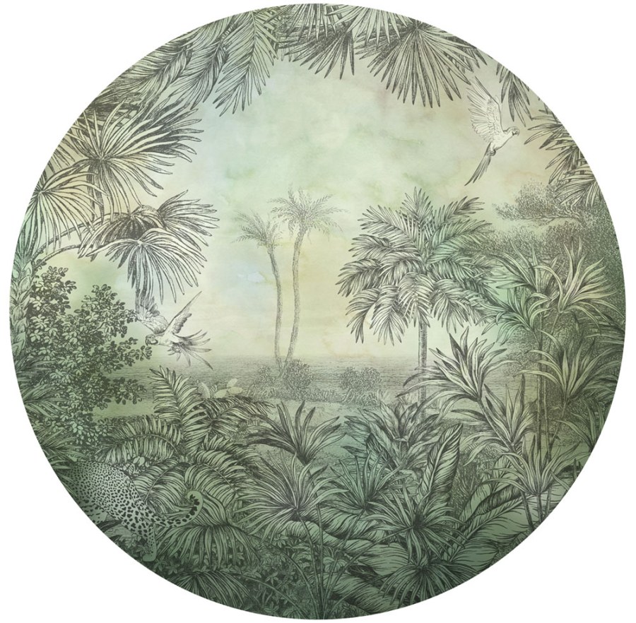 Kruhová vliesová obrazová tapeta Palmy 300420, průměr 145 cm, Grand Safari, BN Walls - Vliesové tapety