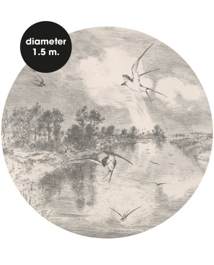 Samolepící kruhová obrazová tapeta 309113, 150cm, Wallpower Favorites, Eijffinger - Tapety na zeď