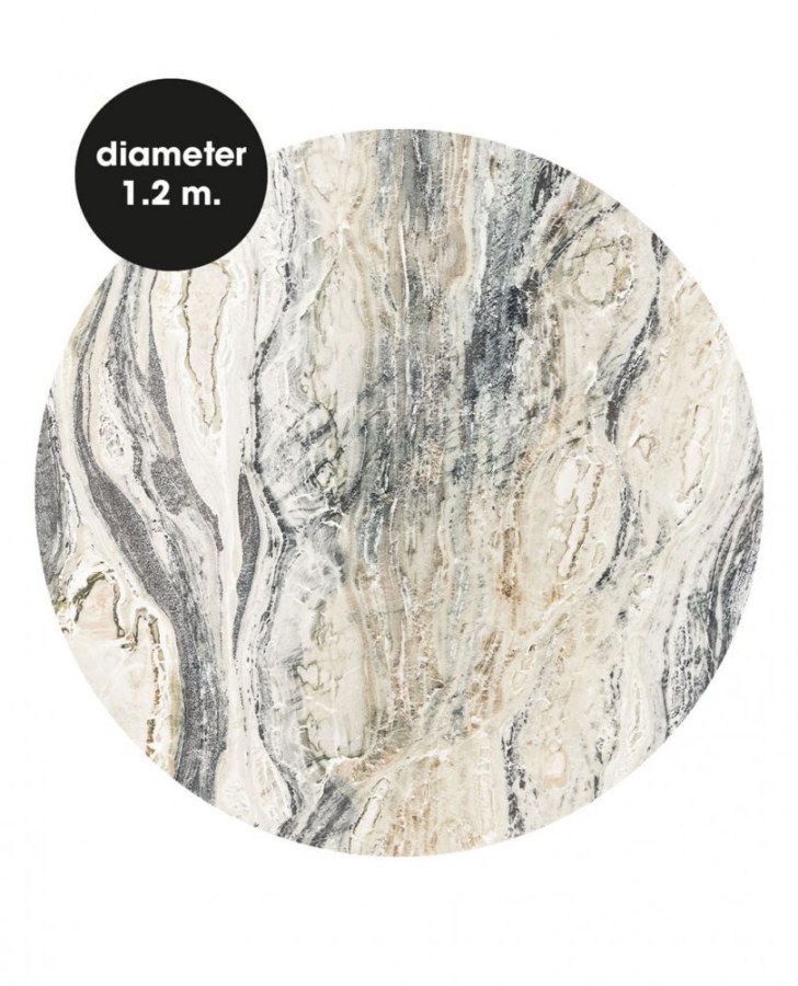 Samolepící kruhová obrazová tapeta Mramor 309130, 120cm, Wallpower Favorites, Eijffinger - Tapety na zeď