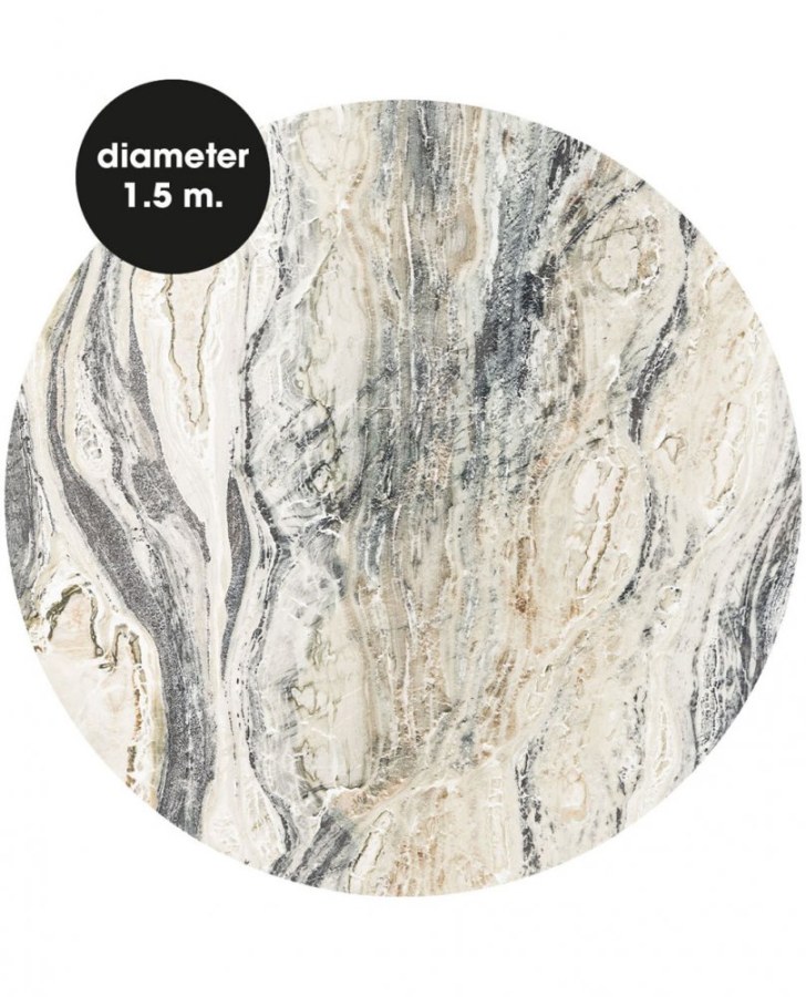 Samolepící kruhová obrazová tapeta Mramor 309131, 150cm, Wallpower Favorites, Eijffinger - Tapety na zeď