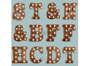 Vliesová tapeta na zeď 138851, Písmena, Neony, FAB, Esta