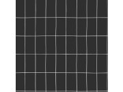 Černá geometrická vliesová tapeta na zeď, 139032, Scandi cool, Esta