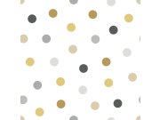 Dětská vliesová tapeta 139042, Puntíky, Let's play, Esta