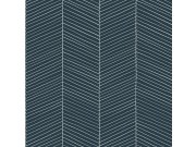 Modrá vliesová tapeta na zeď 139109, Geometrický vzor, Scandi cool, Esta