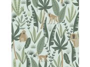 Dětská vliesová tapeta na zeď, džungle, opice, 139073, Let's play, Esta