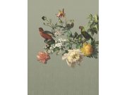 Vliesová obrazová tapeta Květiny, Papoušci 307402, 210 x 280 cm, Museum, Eijffinger