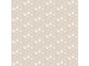 Béžová dětská vliesová tapeta na zeď, vodní rostliny a rybičky, 14855, Happy, Parato