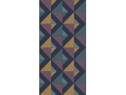 Geometrická vliesová tapetová bordura na zeď, fialová, B39097, Arché, Cristiana Masi by Parato