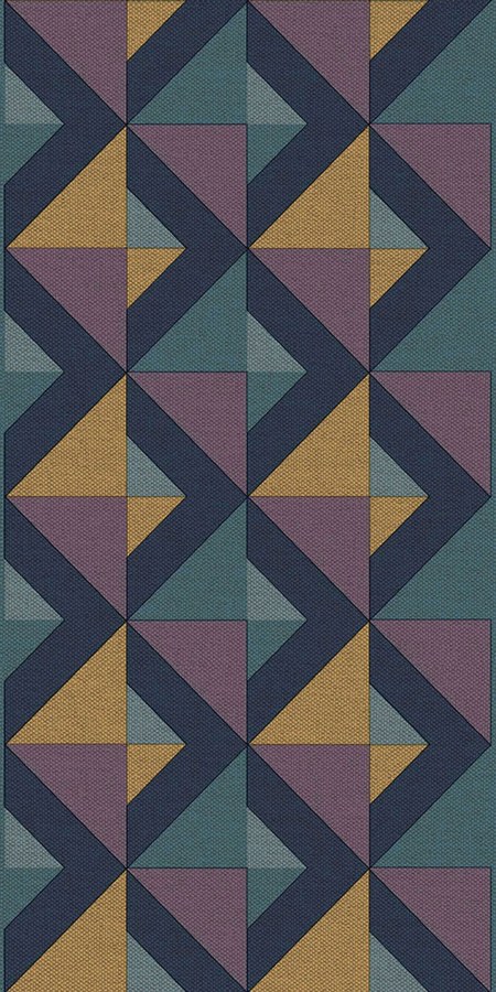 Geometrická vliesová tapetová bordura na zeď, fialová, B39097, Arché, Cristiana Masi by Parato - Vliesové tapety