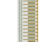 Geometrická vliesová tapetová bordura na zeď, zelená, B39085, Arché, Cristiana Masi by Parato