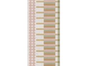 Geometrická vliesová tapetová bordura na zeď, růžová, B39084, Arché, Cristiana Masi by Parato