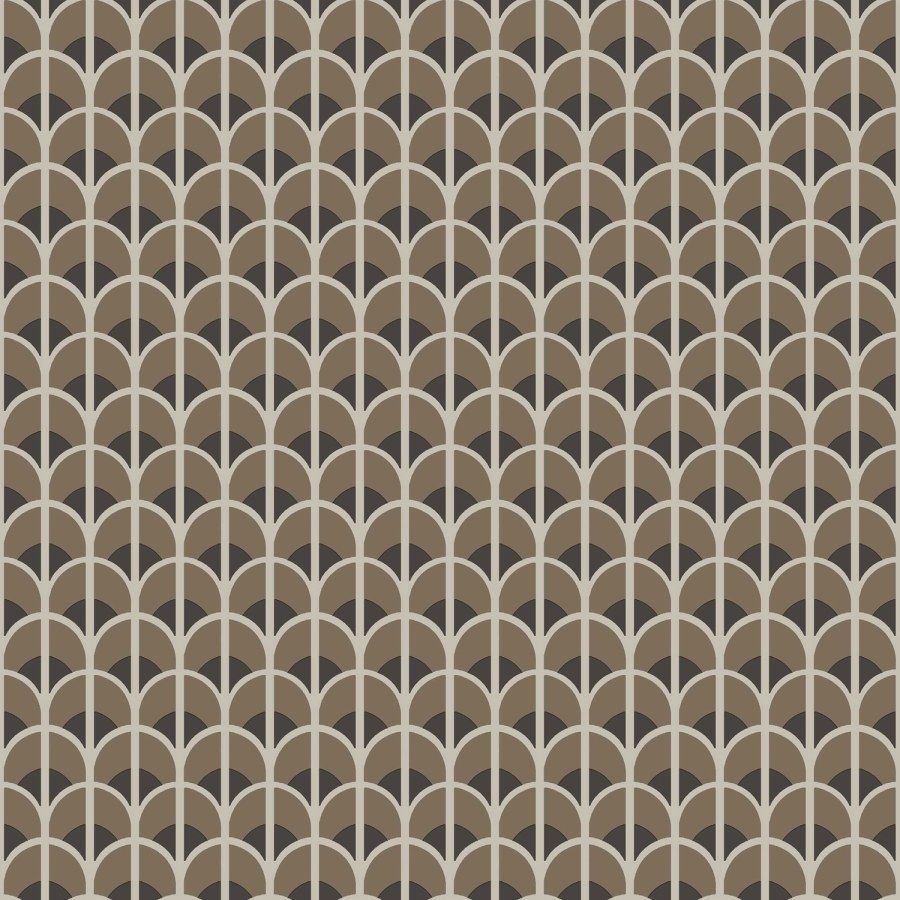 Hnědá geometrická vliesová tapeta na zeď, 28867, Thema, Cristiana Masi by Parat - Vliesové tapety