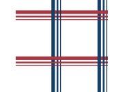 Modro-červená vliesová tapeta na zeď, káro, 16665, Friends & Coffee, Cristiana Masi by Parato 