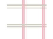 Zlato-růžová vliesová tapeta na zeď, káro, 16664, Friends & Coffee, Cristiana Masi by Parato 