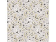 Šedá vliesová tapeta s ornamenty, 16628, Friends & Coffee, Cristiana Masi by Parato 