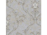 Luxusní šedo-zlatá ornamentální zámecká vliesová tapeta na zeď, 47746, Eterna, Parato