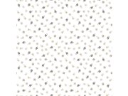 Šedo-béžová dětská květinová vliesová tapeta na zeď, 14842, Happy, Parato