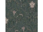 Luxusní zeleno-zlatá ornamentální zámecká vliesová tapeta na zeď, 47745, Eterna, Parato