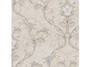 Luxusní béžovo-stříbrná ornamentální zámecká vliesová tapeta na zeď, 47741, Eterna, Parato