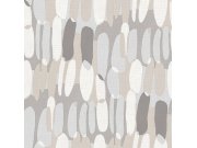 Šedo-béžová geometrická vliesová tapeta na zeď, 21136, Cvlto, Cristiana Masi by Parato