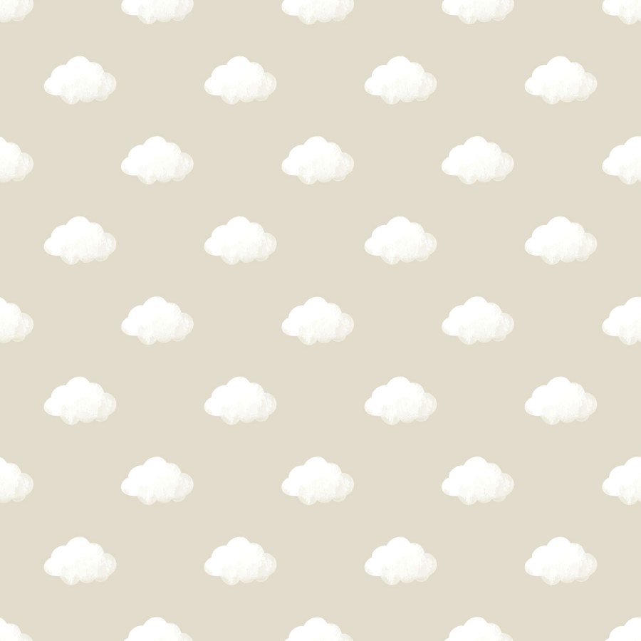 Dětská béžová vliesová tapeta s mráčky, 14832, Happy, Parato Dětská béžová vliesová tapeta s mráčky, 14832, Happy, Parato