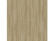 Luxusní zlato-hnědá proužková vliesová tapeta na zeď, 47735, Eterna, Parato