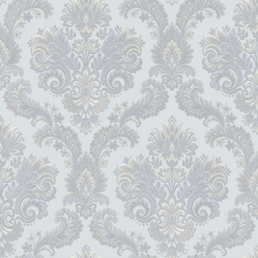 Šedo-modrá zámecká vliesová tapeta na zeď, 28826, Thema, Cristiana Masi by Parato - Vliesové tapety