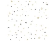 Dětská vliesová tapeta s šedými a béžovými hvězdičkami, 14826, Happy, Parato
