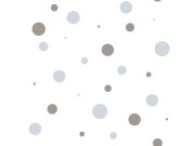 Dětská vliesová tapeta s šedými a modrými puntíky, 14823, Happy, Parato